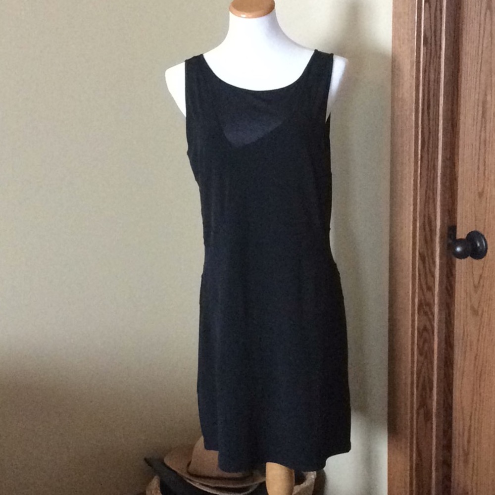 Sexy Michael Kors Black Dress with Mesh Cutouts
